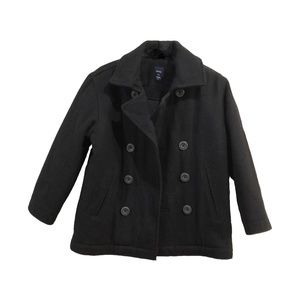 Boys Pea Coat - 5T - Black